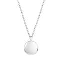 Personalised Dog Memorial Round Urn Necklace – Engraved Pet Picture-to-drawing Ashes Keepsake with Name