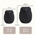 Personalised Ceramic Dog Urn with Sleeping Pet Lid – Pet Cremation Urn for Ashes with Name, Dates & Eternal Love Design