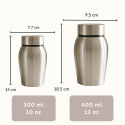 Personalised Dog Urn with Engraved Name, Dates & Yin Yang Paw Design  – Pet Memorial Stainless Steel Urn