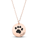 copy of Personalised Zodiac Necklace with front Text
