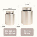 Personalised Dog Urn with Photo – Engraved Cylinder Stainless Steel Memorial Urn  with Name & Dates