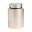 Personalised Dog Urn with Photos in a Paw-shaped Frame – Engraved Cylinder Stainless Steel Memorial Urn  with Name & Dates