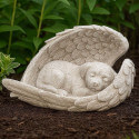 Angel Dog Memorial Stone – Weatherproof Resin Grave Marker for Dogs, Thoughtful Garden Tribute & Memorial Gift