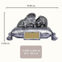 Sleeping Angel Dog Memorial Urn with Name & Dates – Outdoor Resin Grave Marker & Pet Ashes Holder for Garden Display